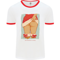 Christmas Is Sexy Funny Santa Xmas Mens White Ringer T-Shirt White/Red