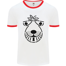 Spacehopper Retro Bouncy Toy Space Hopper Mens White Ringer T-Shirt White/Red