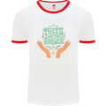 Trees Are the Answer Climate Change Mens Ringer T-Shirt White/Red