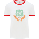 Trees Are the Answer Climate Change Mens Ringer T-Shirt White/Red