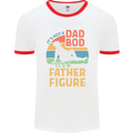 Father's Day Dad Bod It's a Father Figure Mens White Ringer T-Shirt White/Red