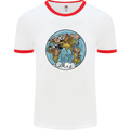 It's Never Too Late Climate Change Mens Ringer T-Shirt White/Red