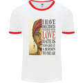 Stick With Love Black Lives Matter Mens Ringer T-Shirt White/Red
