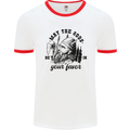 Viking May the Odds Be In Your Favour Mens White Ringer T-Shirt White/Red