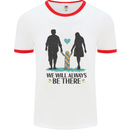 Autism We Will Always Be There Autistic Mens White Ringer T-Shirt White/Red
