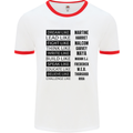 Dream Like Black Lives Matter History Month Mens White Ringer T-Shirt White/Red
