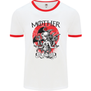 Mother of Dragons GOT Mens White Ringer T-Shirt White/Red