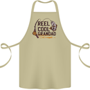 Reel Cool Grandad Funny Fishing Fisherman Cotton Apron 100% Organic Khaki