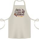 Reel Cool Grandad Funny Fishing Fisherman Cotton Apron 100% Organic Natural