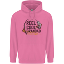Reel Cool Grandad Funny Fishing Fisherman Mens 80% Cotton Hoodie Azelea