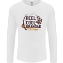 Reel Cool Grandad Funny Fishing Fisherman Mens Long Sleeve T-Shirt White