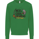 Reel Cool Grandad Funny Fishing Fisherman Mens Sweatshirt Jumper Irish Green