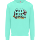 Reel Cool Grandad Funny Fishing Fisherman Mens Sweatshirt Jumper Peppermint
