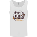Reel Cool Grandad Funny Fishing Fisherman Mens Vest Tank Top White