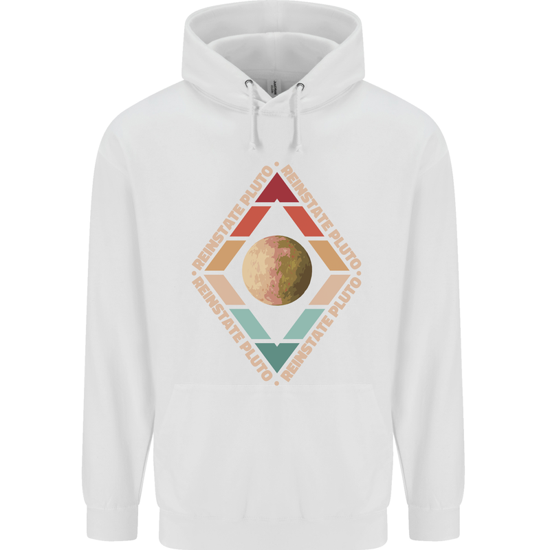 Reinstate Pluto Funny Astronomy Childrens Kids Hoodie White