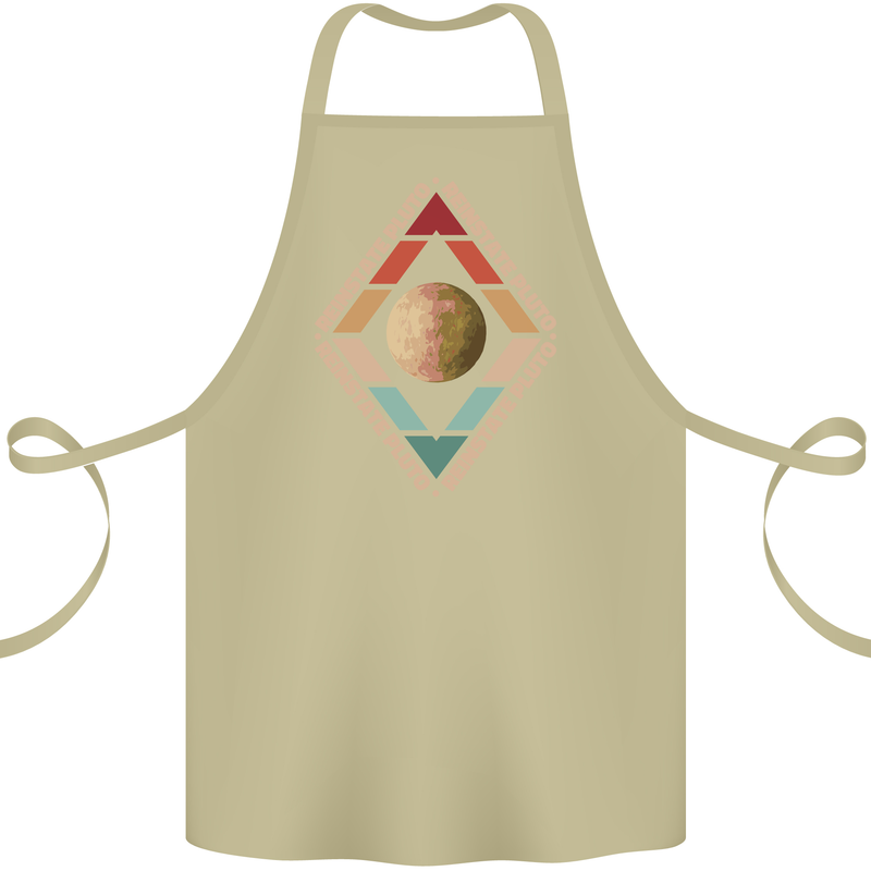 Reinstate Pluto Funny Astronomy Cotton Apron 100% Organic Khaki