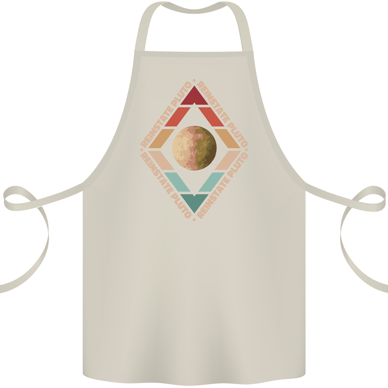 Reinstate Pluto Funny Astronomy Cotton Apron 100% Organic Natural