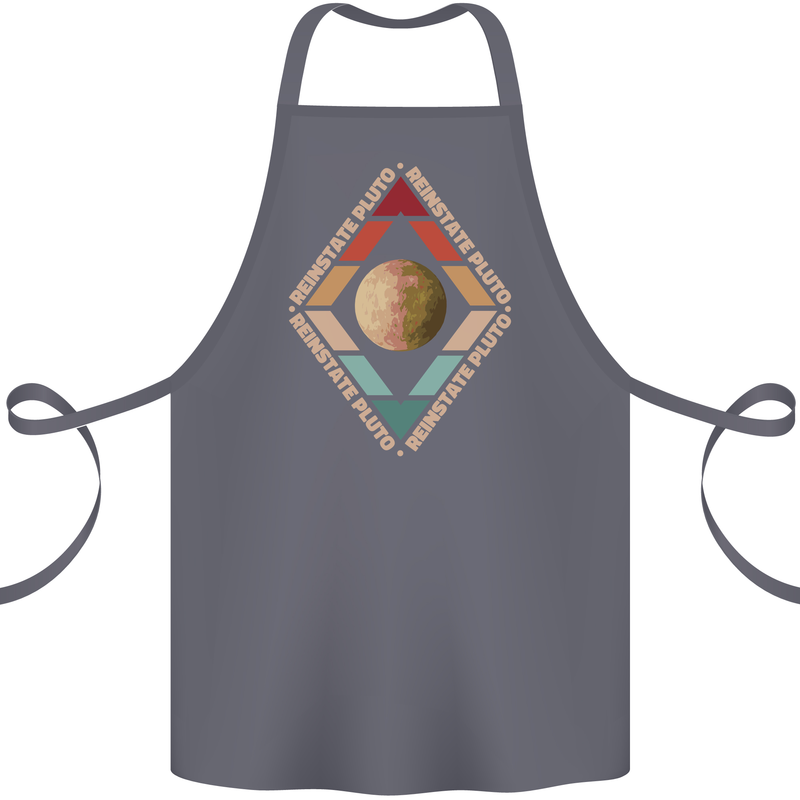 Reinstate Pluto Funny Astronomy Cotton Apron 100% Organic Steel