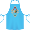 Reinstate Pluto Funny Astronomy Cotton Apron 100% Organic Turquoise