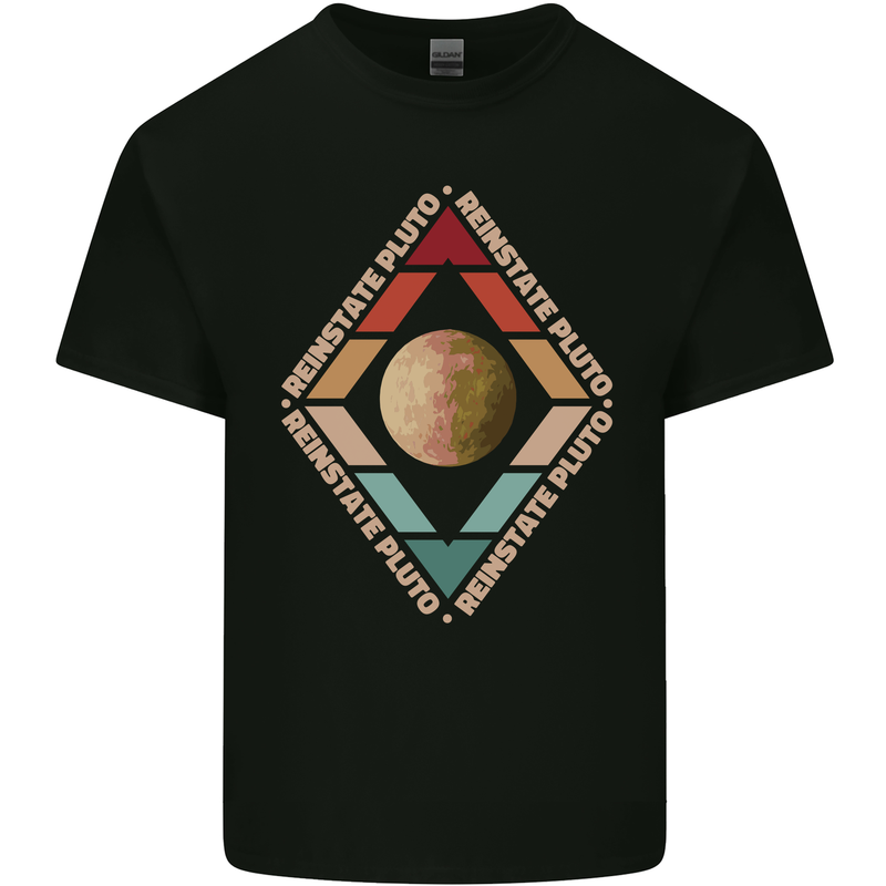 Reinstate Pluto Funny Astronomy Kids T-Shirt Childrens Black