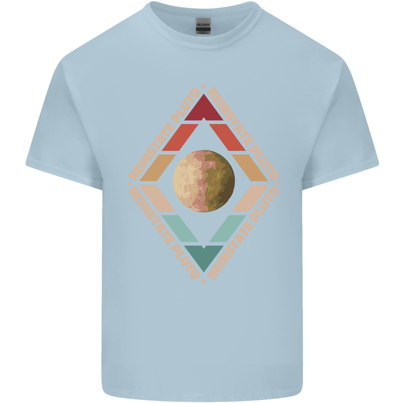 Reinstate Pluto Funny Astronomy Kids T-Shirt Childrens Light Blue