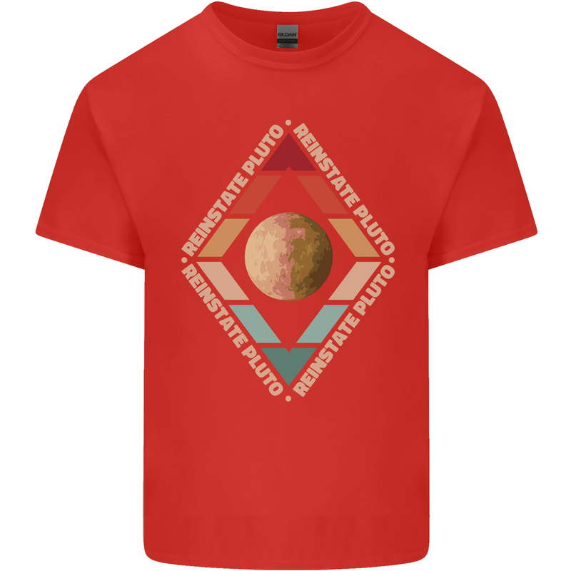 Reinstate Pluto Funny Astronomy Kids T-Shirt Childrens Red