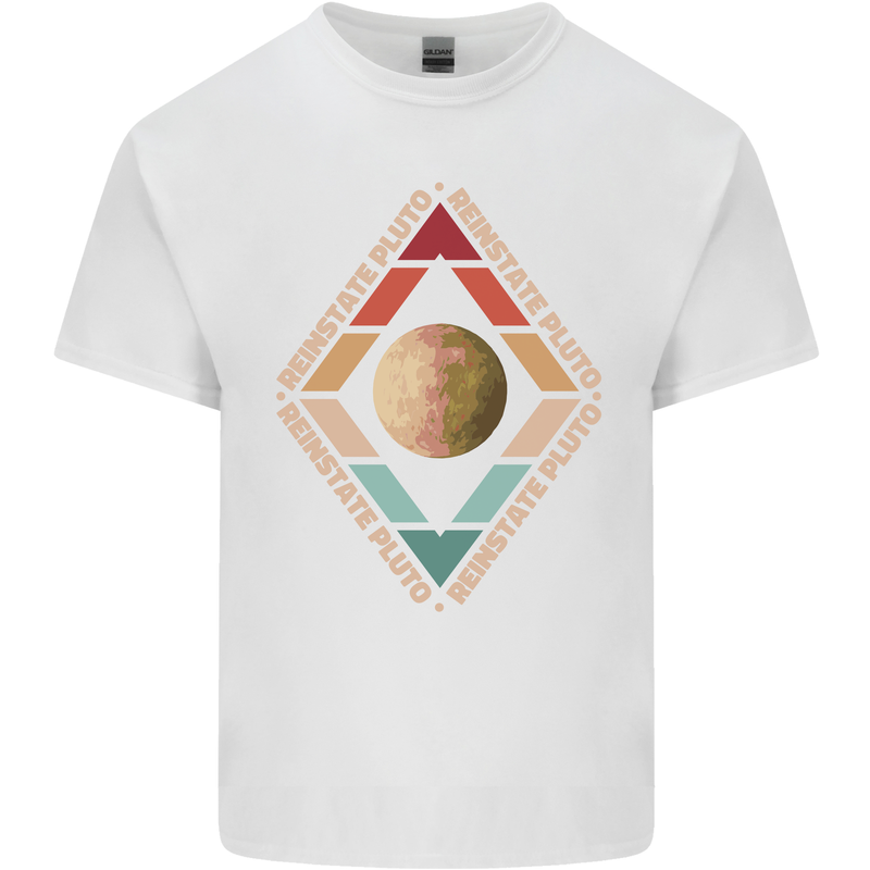 Reinstate Pluto Funny Astronomy Kids T-Shirt Childrens White