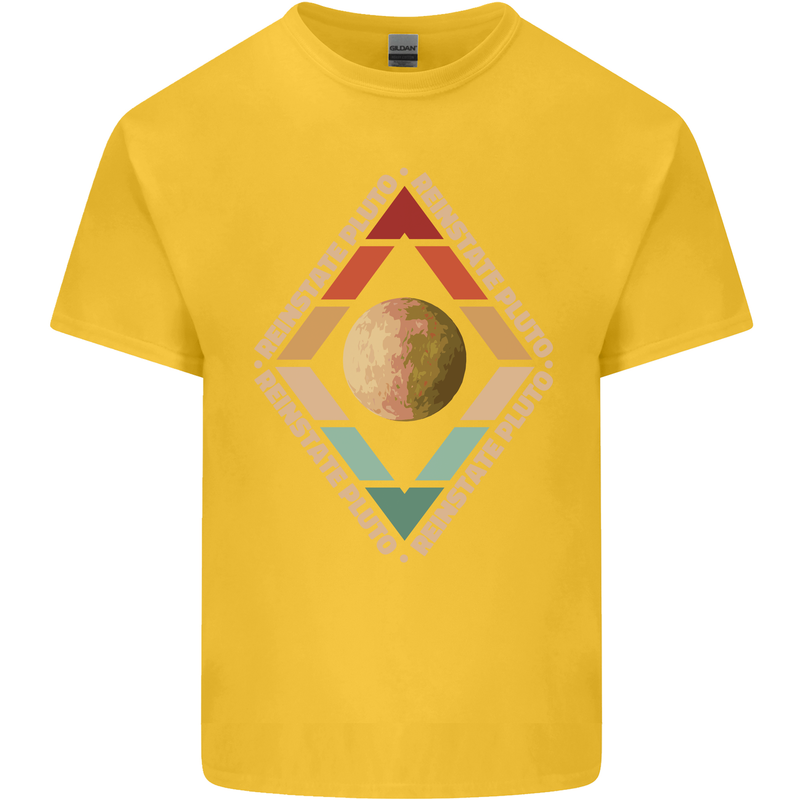Reinstate Pluto Funny Astronomy Kids T-Shirt Childrens Yellow