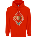 Reinstate Pluto Funny Astronomy Mens 80% Cotton Hoodie Bright Red