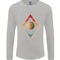 Reinstate Pluto Funny Astronomy Mens Long Sleeve T-Shirt Sports Grey