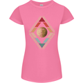 Reinstate Pluto Funny Astronomy Womens Petite Cut T-Shirt Azalea