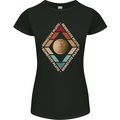 Reinstate Pluto Funny Astronomy Womens Petite Cut T-Shirt Black