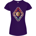 Reinstate Pluto Funny Astronomy Womens Petite Cut T-Shirt Purple