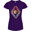Reinstate Pluto Funny Astronomy Womens Petite Cut T-Shirt Purple