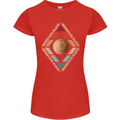 Reinstate Pluto Funny Astronomy Womens Petite Cut T-Shirt Red