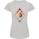 Reinstate Pluto Funny Astronomy Womens Petite Cut T-Shirt Sports Grey