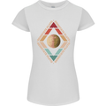 Reinstate Pluto Funny Astronomy Womens Petite Cut T-Shirt White