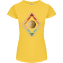 Reinstate Pluto Funny Astronomy Womens Petite Cut T-Shirt Yellow