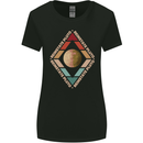 Reinstate Pluto Funny Astronomy Womens Wider Cut T-Shirt Black