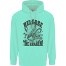 Release the Kraken Cthulhu Sea Creature Childrens Kids Hoodie Peppermint