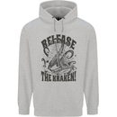 Release the Kraken Cthulhu Sea Creature Childrens Kids Hoodie Sports Grey