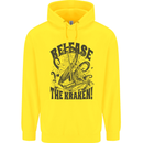 Release the Kraken Cthulhu Sea Creature Childrens Kids Hoodie Yellow