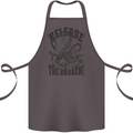 Release the Kraken Cthulhu Sea Creature Cotton Apron 100% Organic Dark Grey