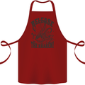 Release the Kraken Cthulhu Sea Creature Cotton Apron 100% Organic Maroon