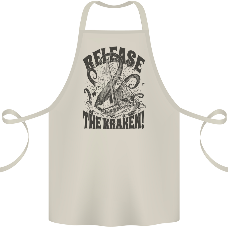 Release the Kraken Cthulhu Sea Creature Cotton Apron 100% Organic Natural