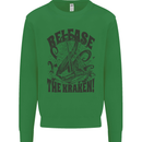 Release the Kraken Cthulhu Sea Creature Kids Sweatshirt Jumper Irish Green