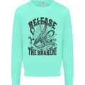 Release the Kraken Cthulhu Sea Creature Mens Sweatshirt Jumper Peppermint