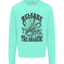 Release the Kraken Cthulhu Sea Creature Mens Sweatshirt Jumper Peppermint