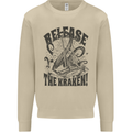 Release the Kraken Cthulhu Sea Creature Mens Sweatshirt Jumper Sand
