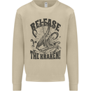 Release the Kraken Cthulhu Sea Creature Mens Sweatshirt Jumper Sand